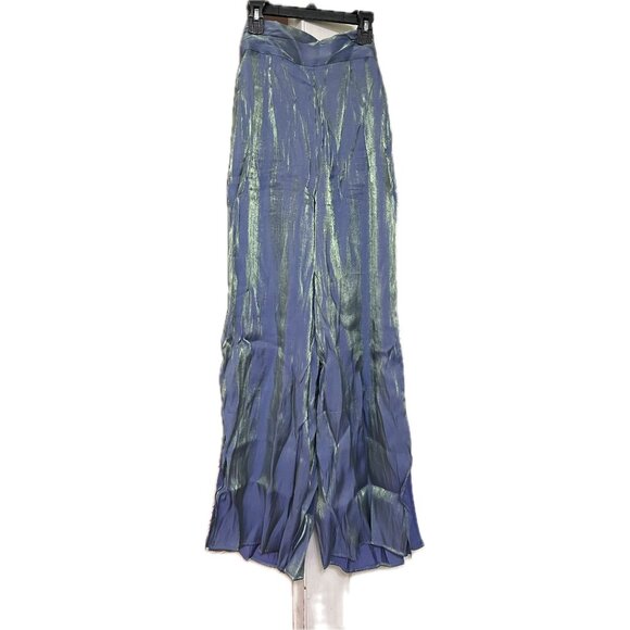 Halara Shimmer Flowy Pants With Split Hem & Wraparound Fabric XS - Picture 2 of 4